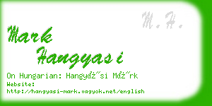 mark hangyasi business card